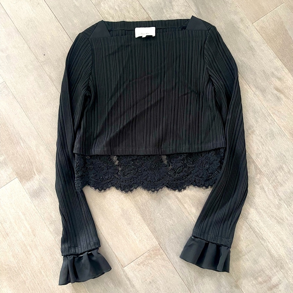 Dressy black top! Worn once.